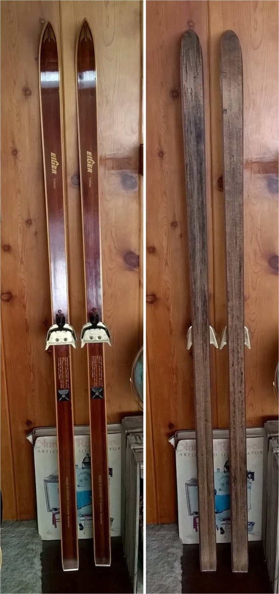 Eiger Turski Wooden Cross Country Skis 180 cm with Dovre 3pin