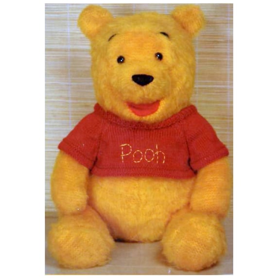 INSTANT DOWNLOAD PDF Vintage Knitting Pattern Winnie the Pooh