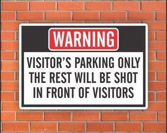 No warning shot sign | Etsy