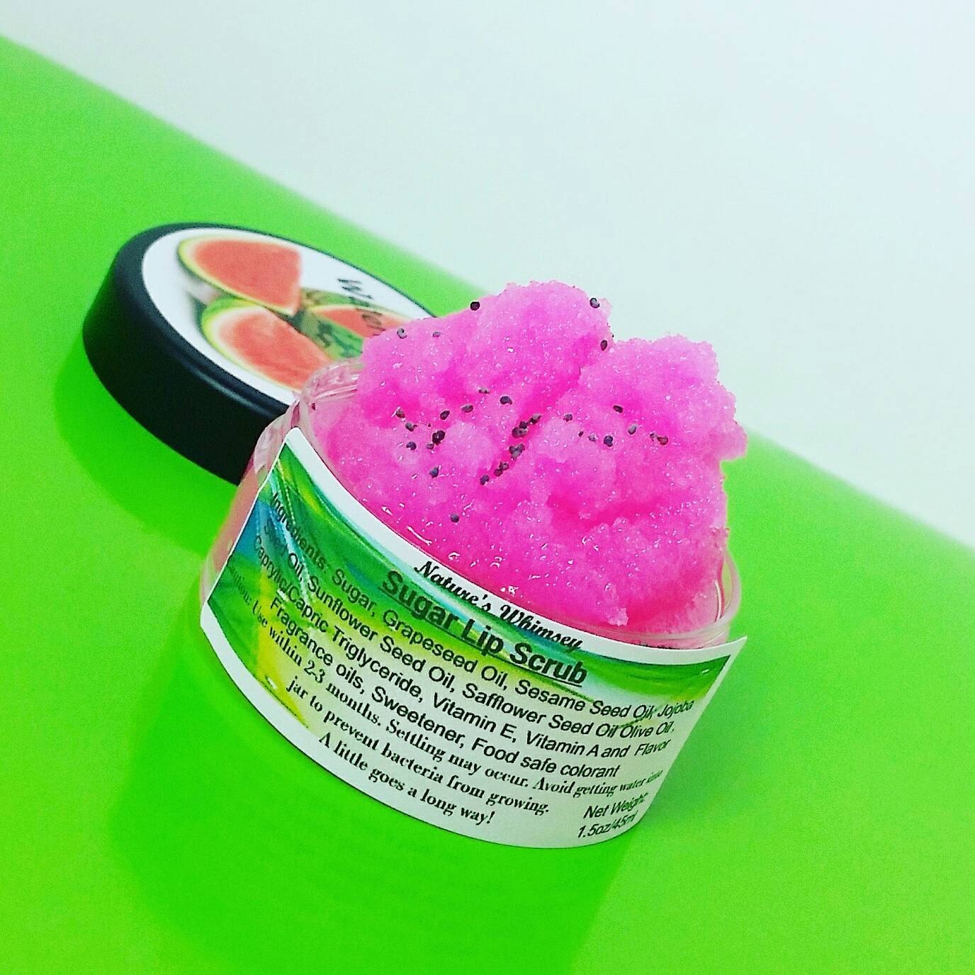 Watermelon Lip Scrub Lips Lip Balm lush by NaturesWhimsey1