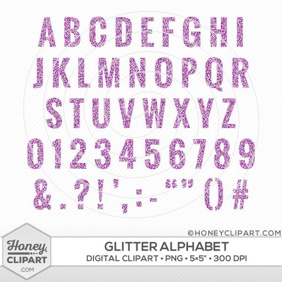 printable purple letters glitter text purple sparkle