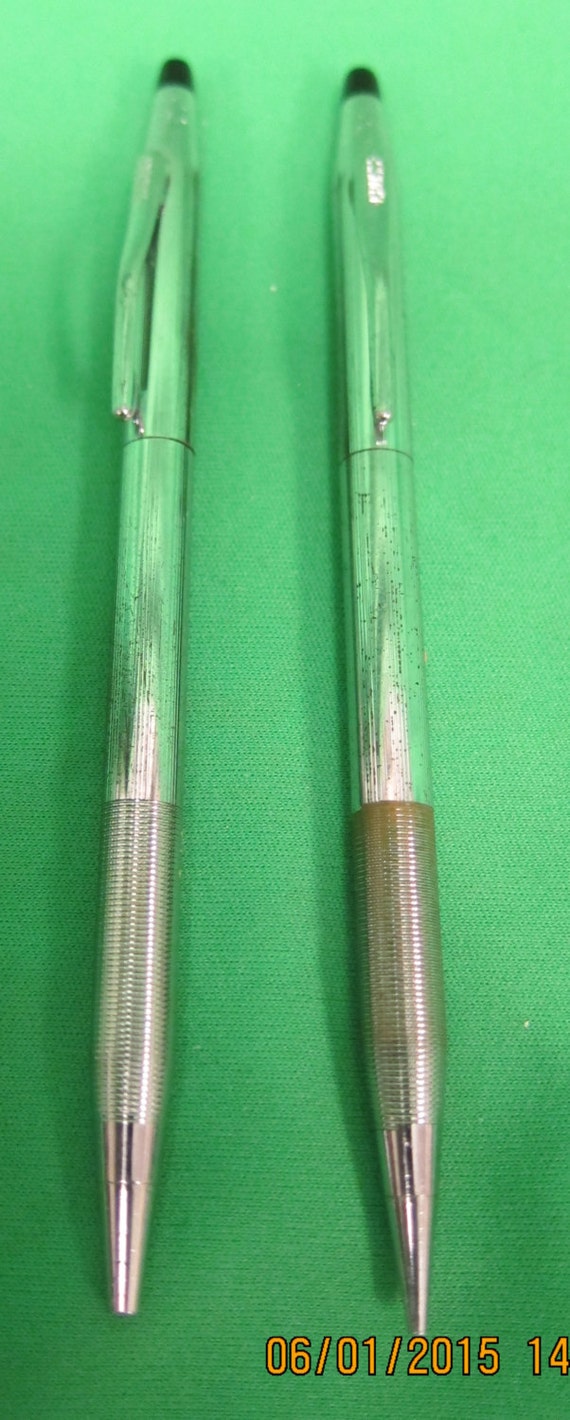 Vintage Cross Ballpoint Pen and Pencil Set AS IS