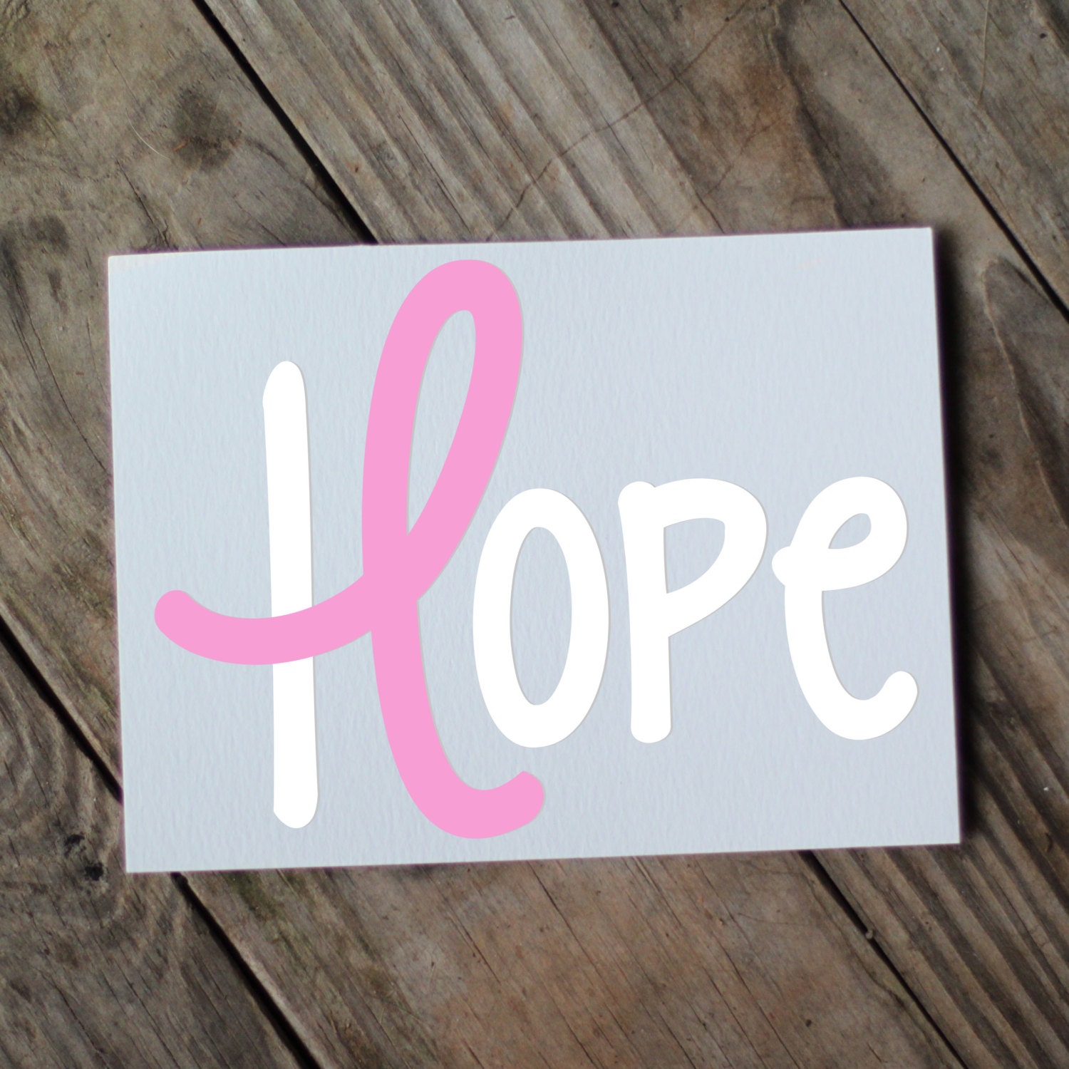 Hope Awareness Ribbon Decal