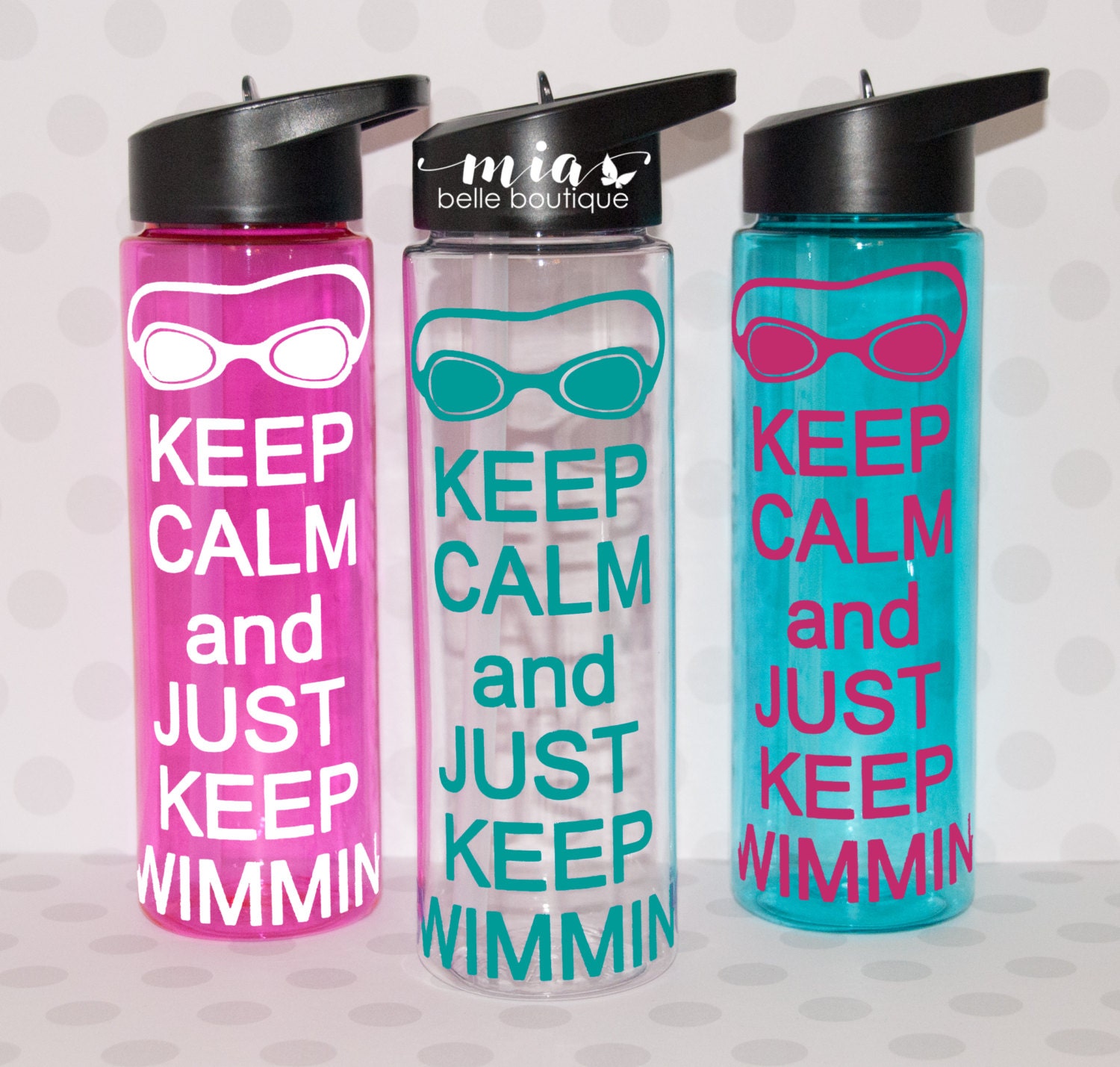 Personalized Swimmer water bottle swimmer gift swim team