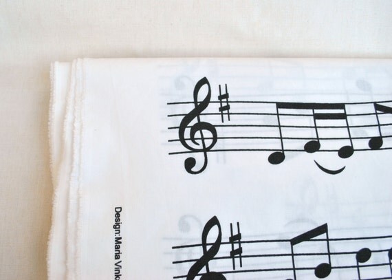 Tessuto di cotone ikea con disegni di note musicali 3 di klaptik Lampadari ikea stoffa