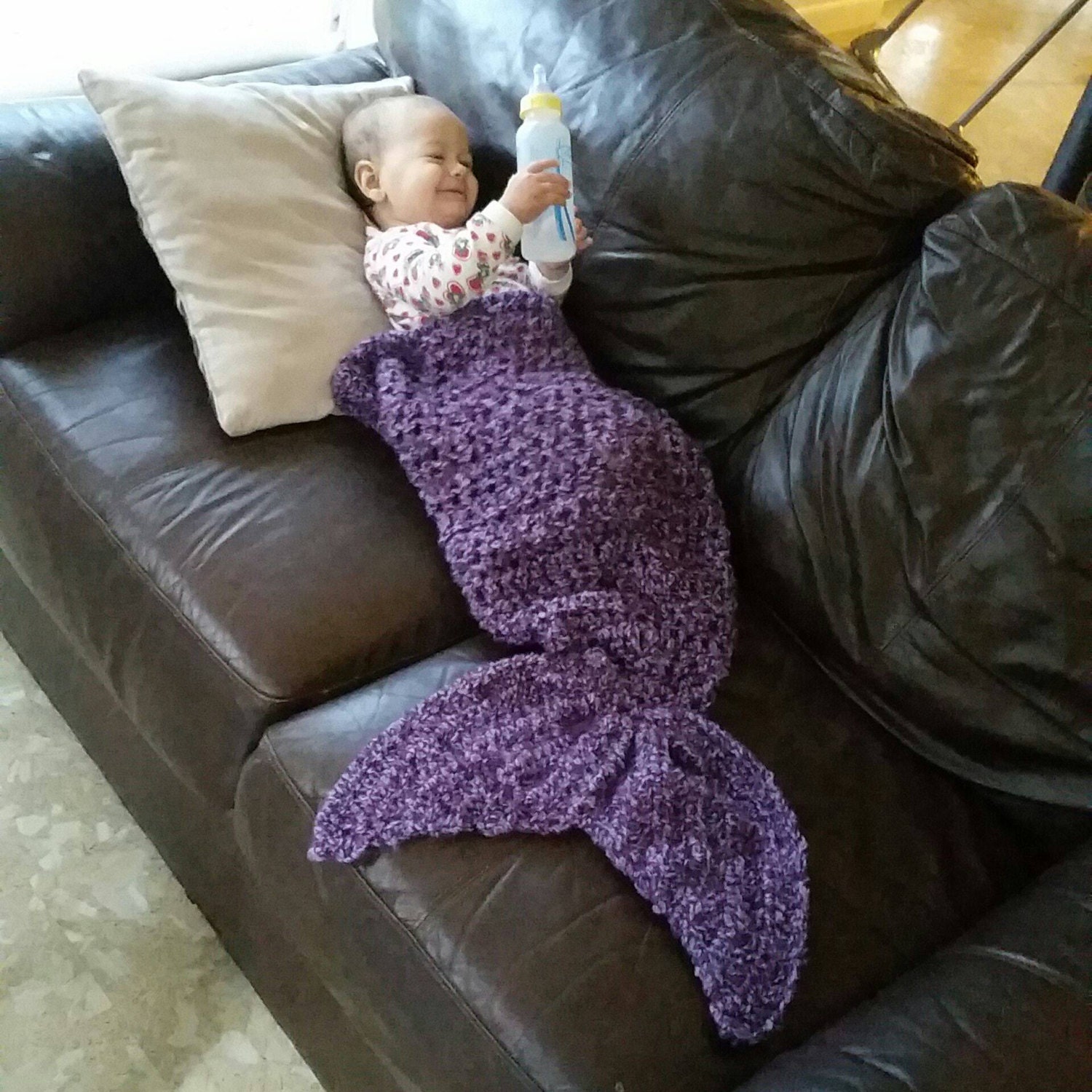 Custom Made Mermaid Tail Blanket