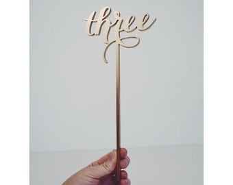Gold Table Numbers // Table Numbers // Script Table Numbers // Wedding Table Numbers // Elegant Numbers // Event Table Numbers