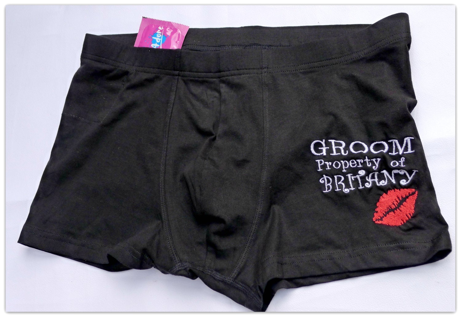 Personalised Premium Groom Boxer Shorts Underwear Wedding Gift