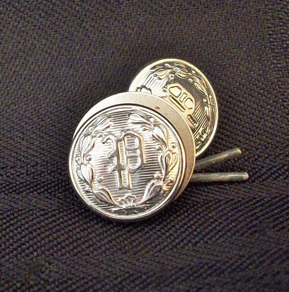 Police Uniform Buttons Cheshire Buttons Silver Metal 18
