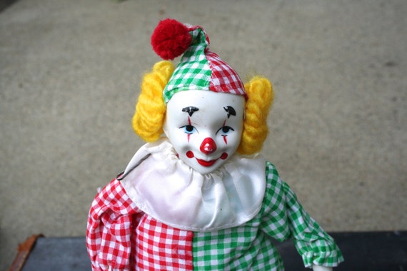 ceramic clown doll