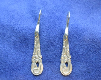 Spoon Earrings,Silverware Jewelry,Spoon Jewelry,Sweden,Earrings,Silver,Silverspoon,Jewelry,Silverware Earrings,Sterling,Lightweight,E0231