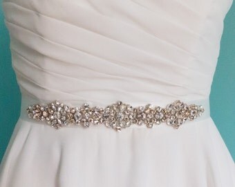 Crystal wedding belt, Swarovski wedding sash, Swarovski wedding belt, bridal sash belt, jeweled belt, pink Swarovski belt, blush sash
