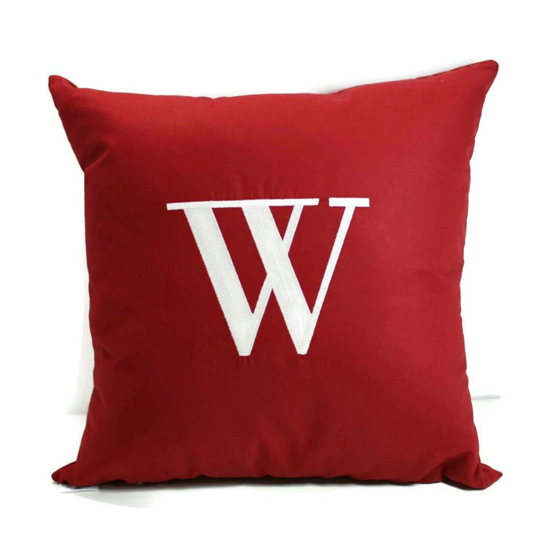 Personalized Pillow Cover Monogram Pillow Initial Pillow