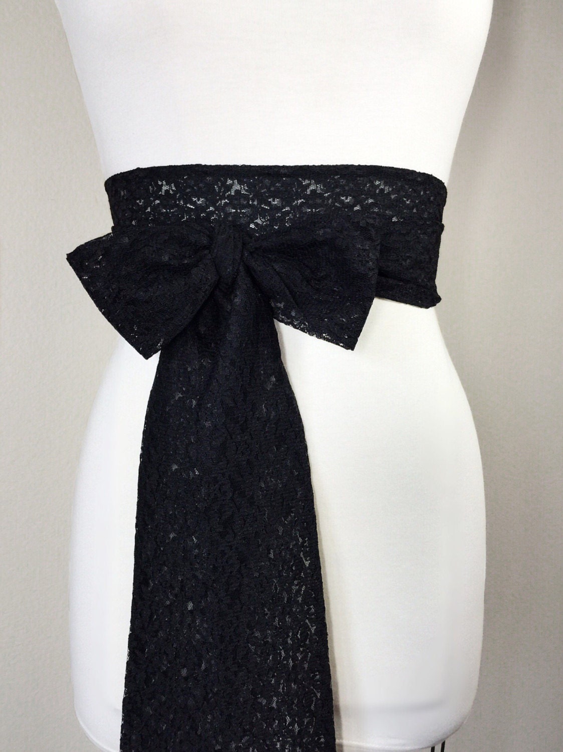 Black Lace Sash, Extra Long Lace Sash, Black Wedding Dress Sash, Lace Bridal Belt, Black Lace