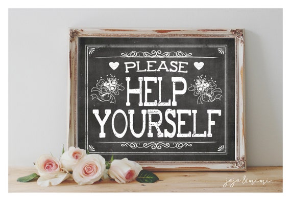 Please Help Yourself Printable Sign