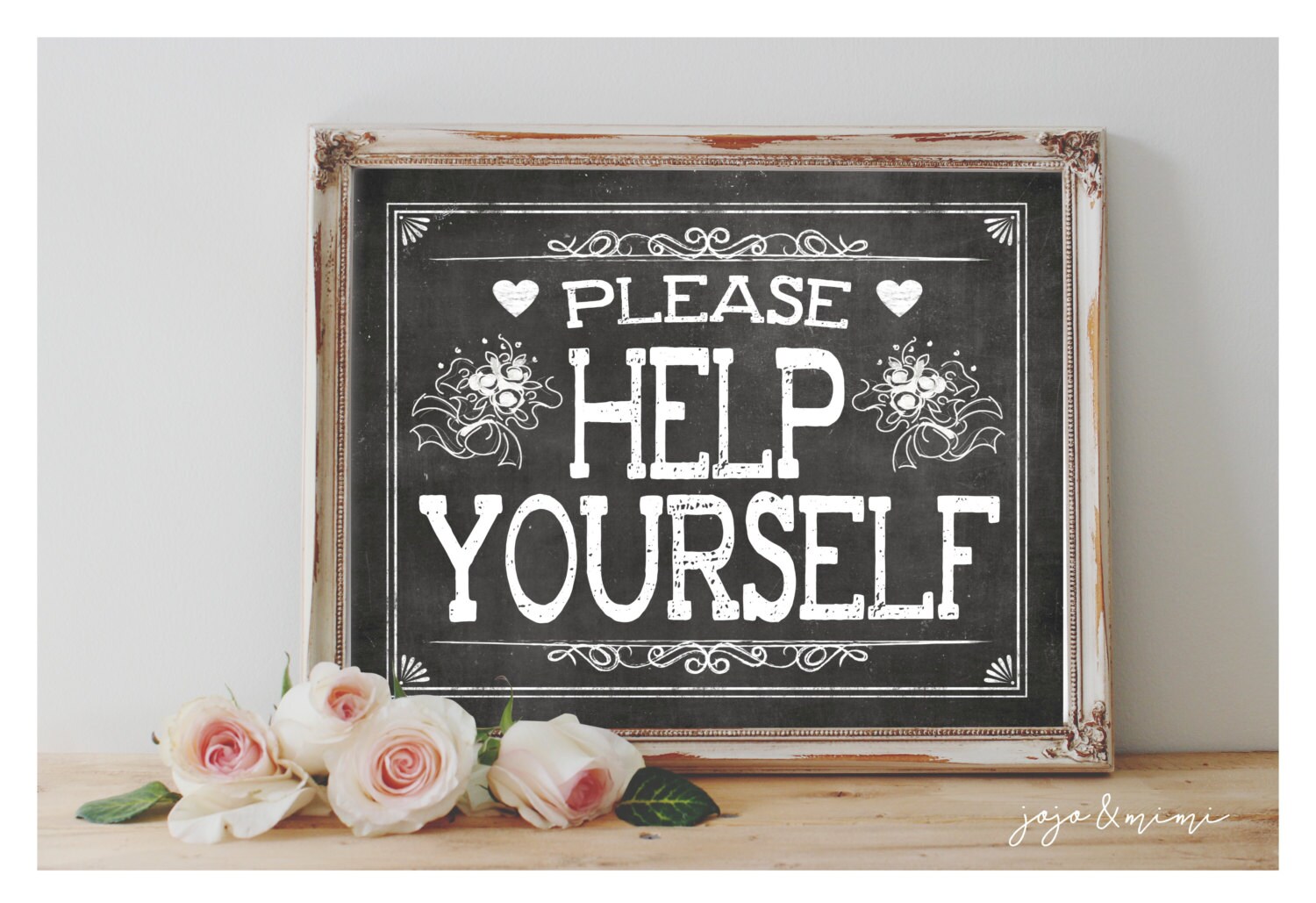 Instant 'Please help yourself' Printable Wedding OR