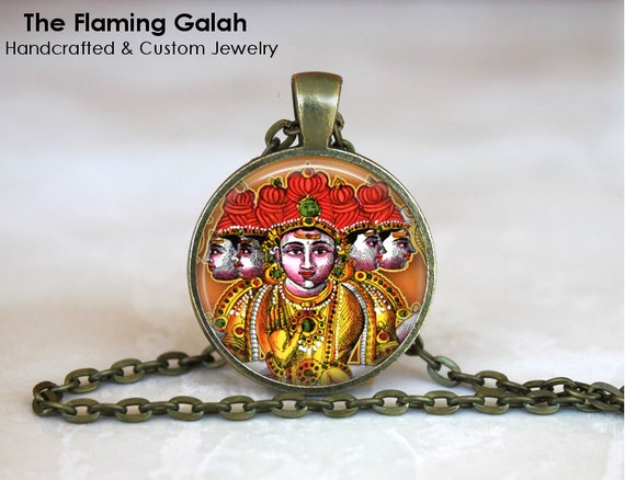 INDIAN GODS Pendant. Beautiful Colourful Hindu / Sikh