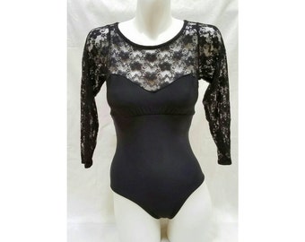 Lindsey: LeosByKat Original Design, Ballet Leotard, Dancewear, Sweetheart Neckline, High Neck Contrast, Full Back Contrast or Same