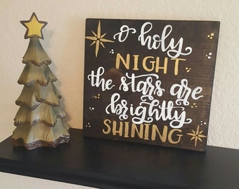 Custom, hand lettered, hand painted double sided wooden sign