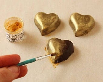 High Quality Edible Super Gold Shimmer Dust/ Edible Gold Dusting Paint/ Edible Gold Luster Dust for Fondant/ Edible Gold Shimmer Dust Paint