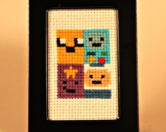 Adventure Time Characters Cross Stitch