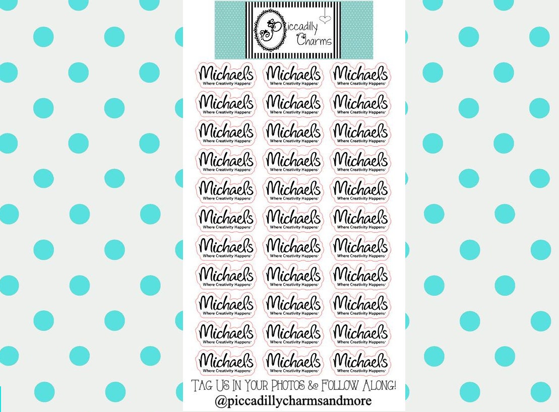 Michaels Planner Stickers Piccadilly Charms