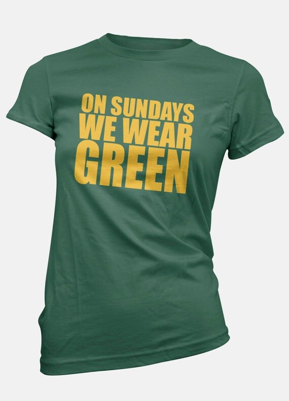 Packers On Sundays We Wear Green Packers Tee by WearPurdy