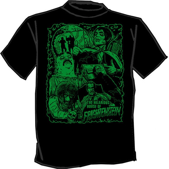 hilarious house of frightenstein t shirt