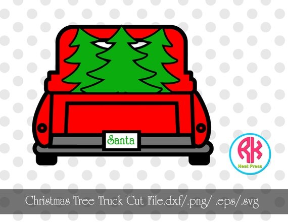 Download Christmas Tree Truck Cut File .png/.dxf/.eps/.svg by ...