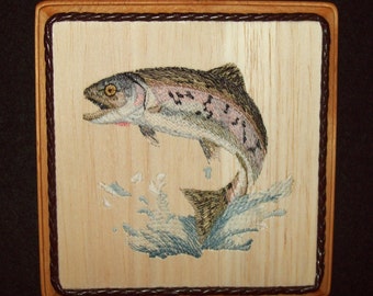 The Fishionista Stole | Resham Zig-Zag Embroidery (10+ Artisan Hours)