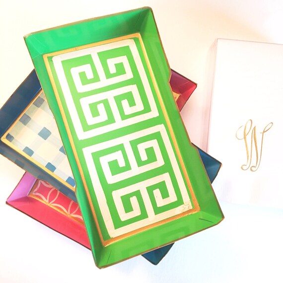 Greek key napkin holder guest towel napkin holder napkin