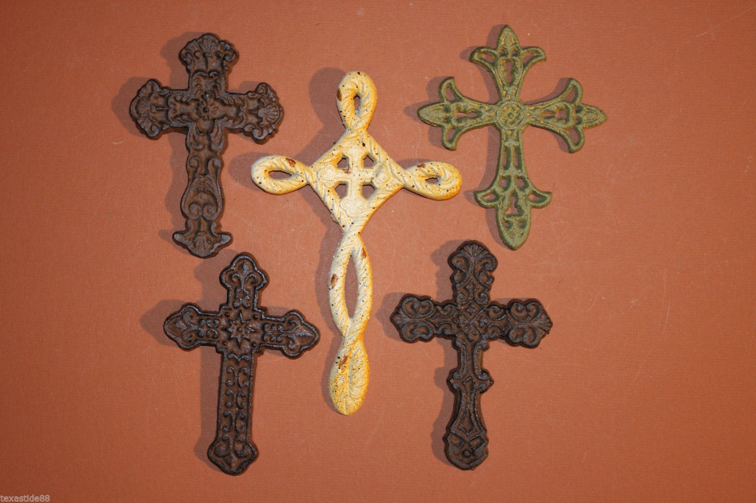 5pcs Decorative cast iron cross collection free shipping