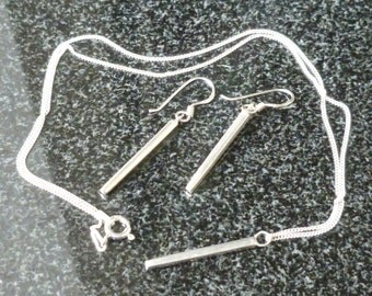 Sterling Silver Necklace & Earrings