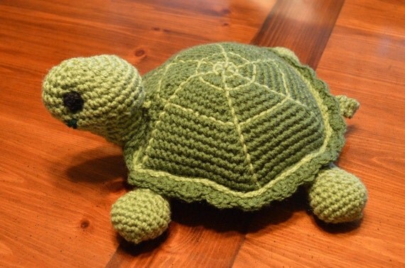 Handmade Turtle Amigurumi / Stuffed Animal / Pillow