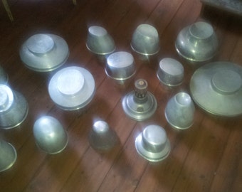 14 Hatblocks Aluminium Hatstands Millinery Hat Blocks