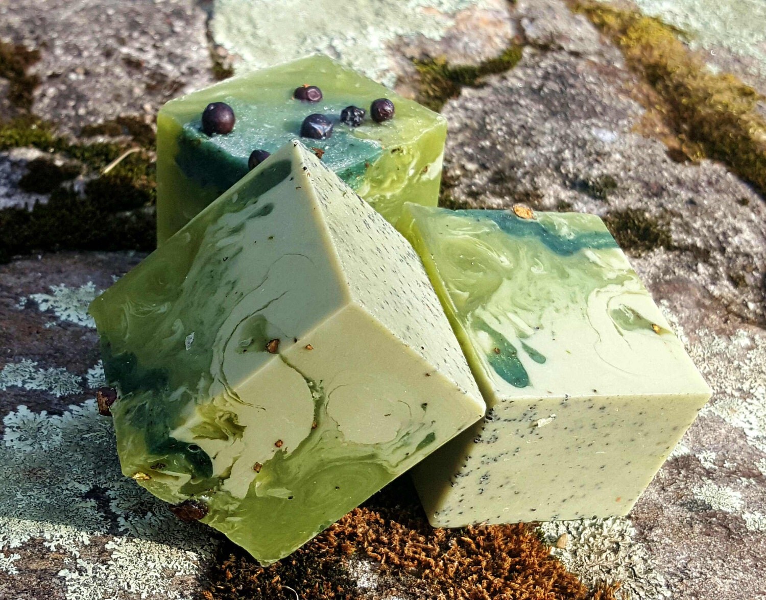 Spiced Spruce Shea Butter Handmade Vegan Soap with French