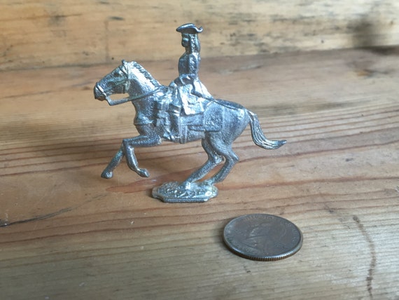 18th Century Pewter Toy Soldiers Calvary Reared Up