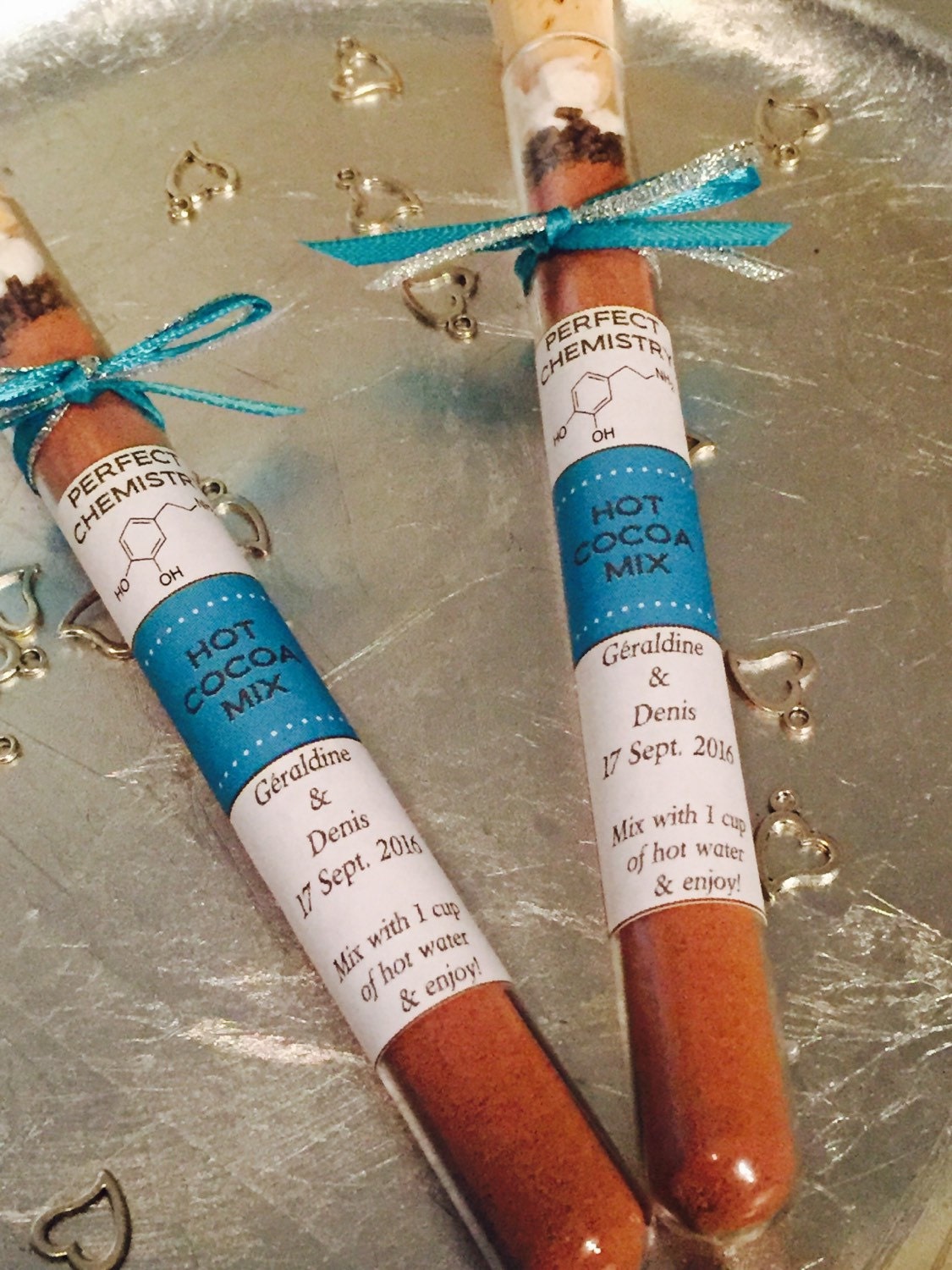 Download Perfect Chemistry Hot Chocolate Test Tube Wedding Favors Teal