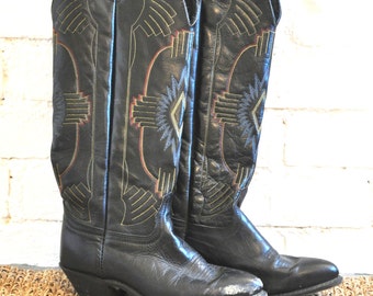Vintage Women's Cowboy Boots Size 7