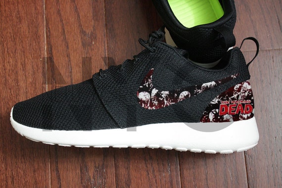 Nike Roshe Run Black The Walking Dead Custom | shopswell Nike Roshe Run Black The Walking Dead Custom