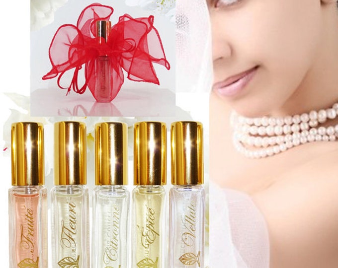 A Perfect Gift Wedding Favors Women's Perfume Bridesmaids Gift, Natural Fragrance Oils Florencia Collection Life is Beautiful, Travel Spray.