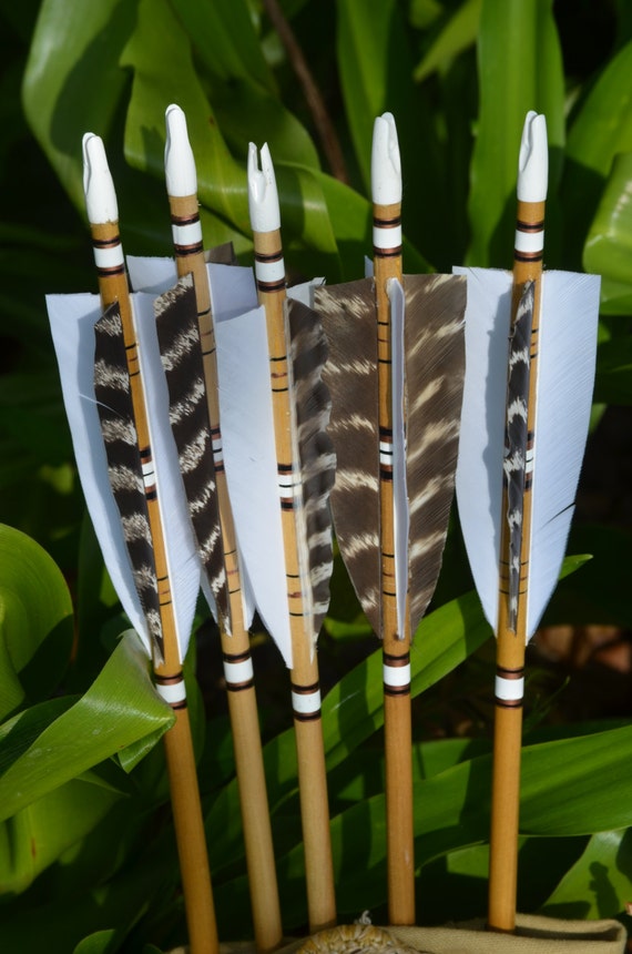 Archery arrows 4 fletched poplar arrows set of 5
