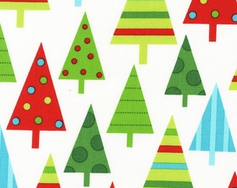 Robert Kaufman Jingle Christmas Trees Winter (Half metre)