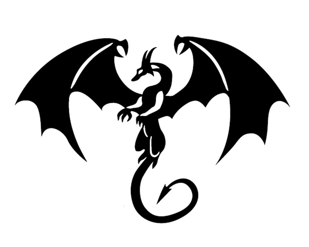 Dragon Vinyl Decal Super Small