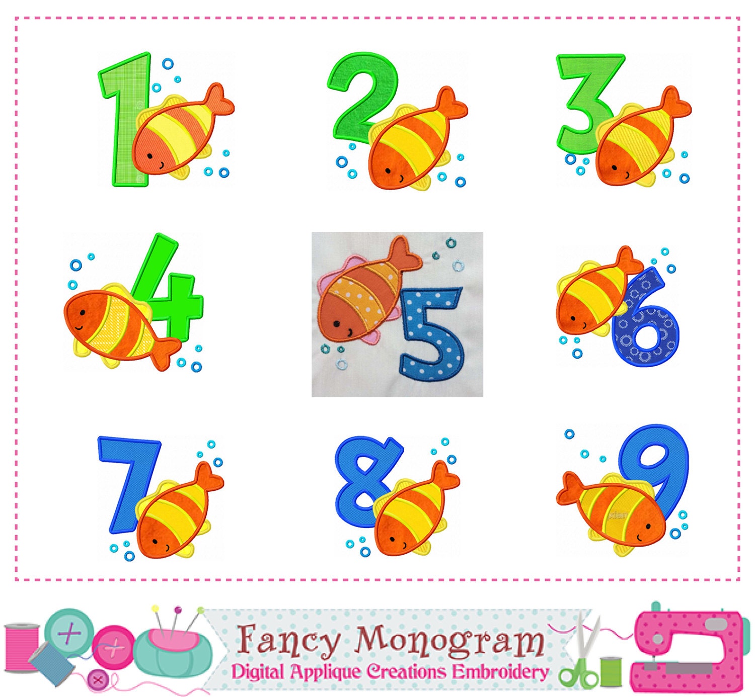 Printable Fish With Numbers 1-20