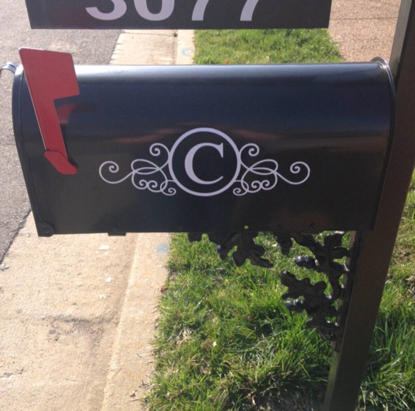 Decorative mailbox decal custom mailbox decal modern