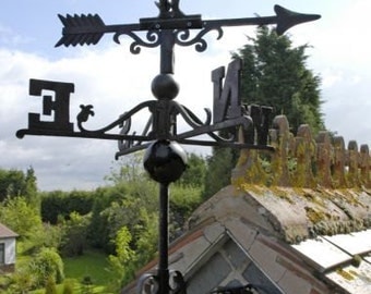 Cast Iron Weather Vanes, Rooster, Cat & Mouse, Horse, Sail Boat - Free Postage in the UK