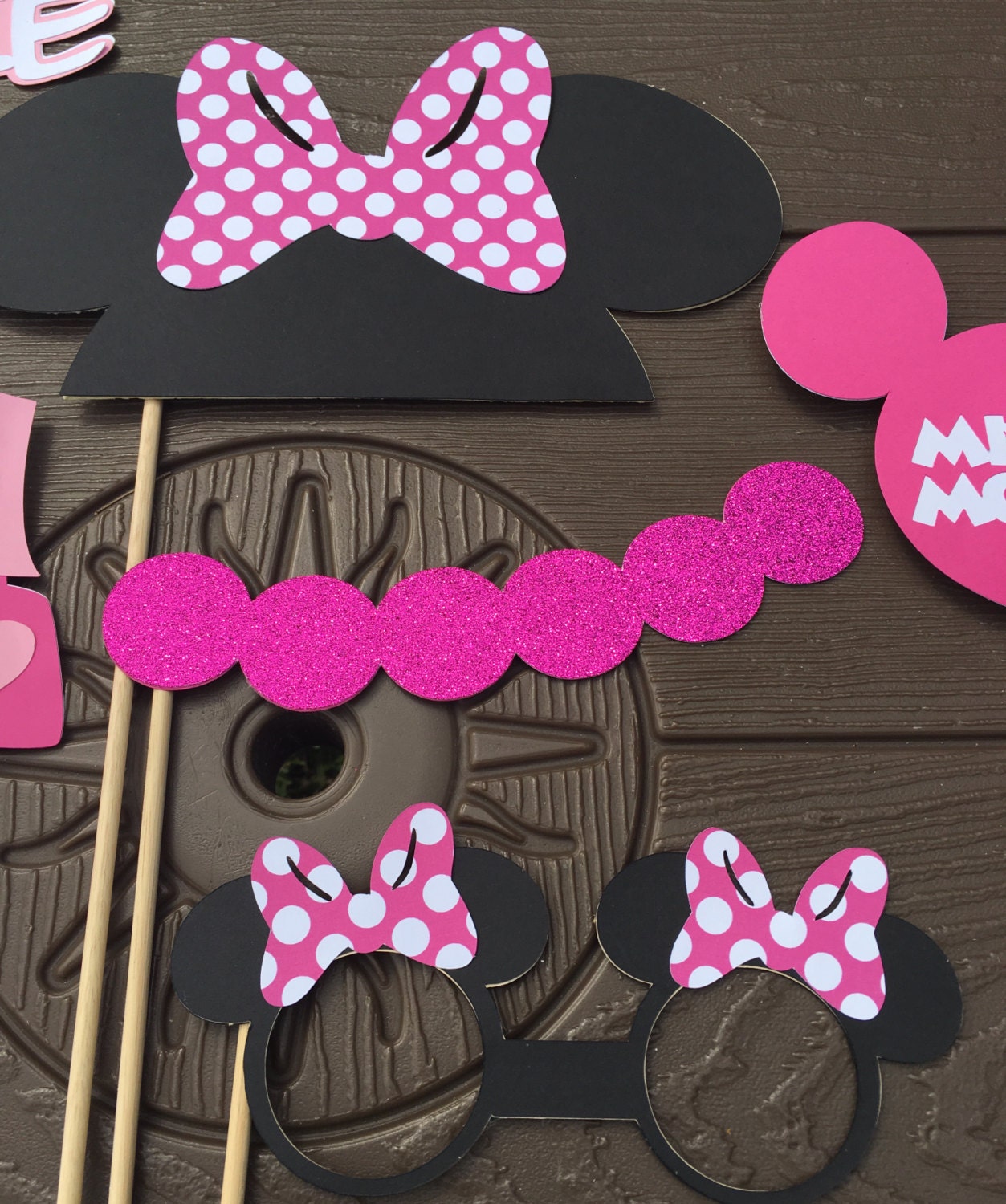 Minnie Mouse Photo Booth Props