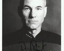 Captain Jean Luc Picard Patrick Stewart autograph Signed Autographed 8x10 ...