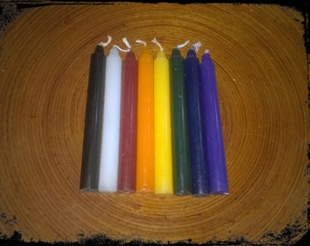 Eight Spell Candles collection, Wicca, witchcraft, pagan, altar supply, witch